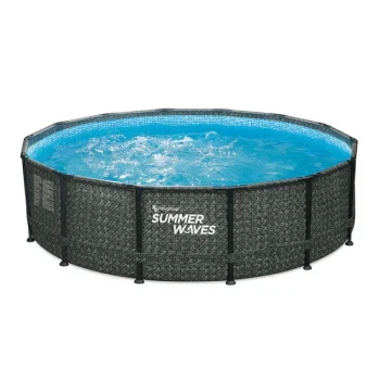 Okrugli bazen sa metalnim ramom Elite 488x122cm Summer Waves Herringbone-1